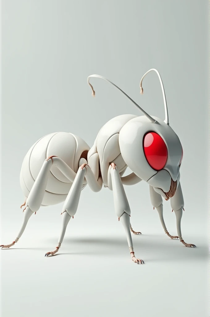White ant with red eye