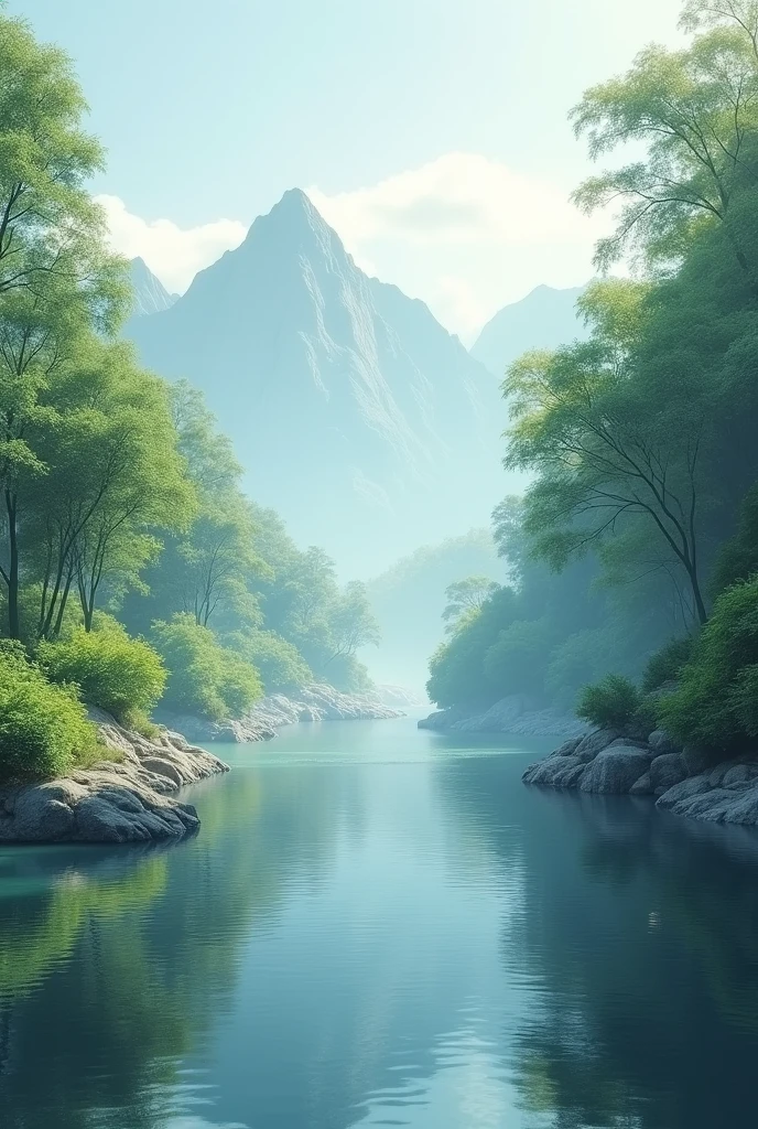 Opening Scene: शांतिपूर्ण संगीत के साथ प्राकृतिक दृश्य, जैसे पहाड़ या नदी]