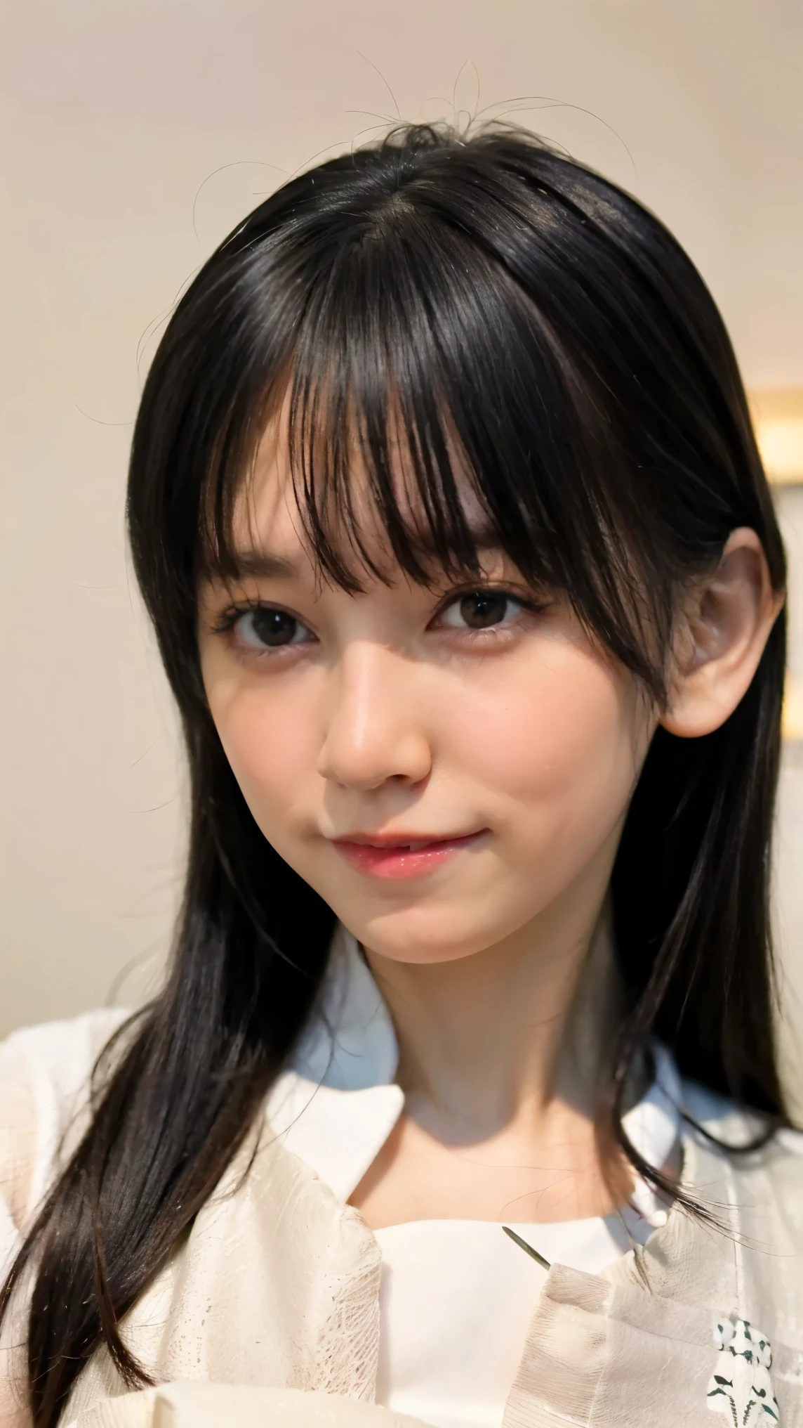 Everything modern:1.66, Cute Japanese Women Photos, smile:1.78, 20-year-old, Oil for straight, one-length hair＆Hair balm:1.55, (photo Realistic:1.4), (hyper Realistic:1.4), (Realistic:1.3), (Smoother lighting:1.05), (Improving the quality of cinema lighting:0.9), 32K, 1 person,20-year-oldの, Realistic lighting, Backlight, The light shines on your face, Ray Tracing, (Bright light:1.2), (Improvement of quality:1.4), (Highest quality Realistic textured skin:1.4), fine grain, Detailed face, (Emphasis on face close-up:1.3), (Enhances the beauty of skin texture:1.1),((Extremely precise and accurate anatomy:1.0)), (Enhances the beauty of skin texture:1.1), Clean and glowing skin, mesh, thin:1.2, (Realistic:1.3), Realisticなライティング, (Smoother lighting:1.05), 32K, One Japanese woman, fine grain, Detailed face, (Film Grain:1.1),(Accentuates body lines:1.1), High resolution, Natural look, Kind eyes, Improves hair quality, Delicate light and shadow, Transparent muscles, Graceful pose, Beautiful Eyes, Sharp details, Soft light reflection, Beautiful contours, Delicate skin tone, Fine hair texture,Cute Japanese Women Photos,