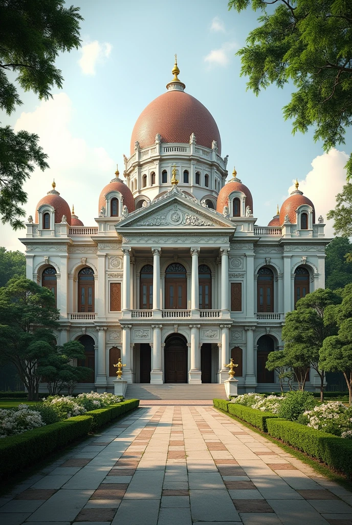 (photorealism:1.2),  the Indonesian state palace which holds the representation of Indonesian culture.