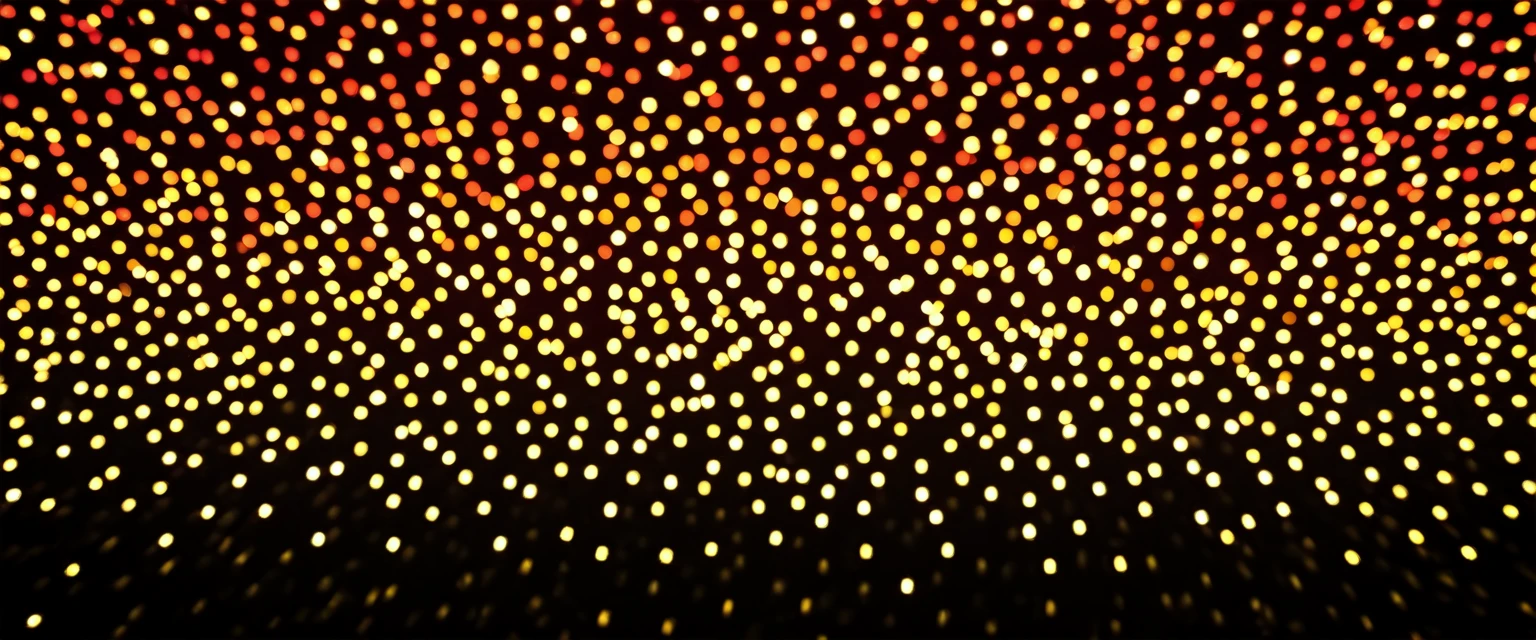 abstract background bokeh lights red and yellow