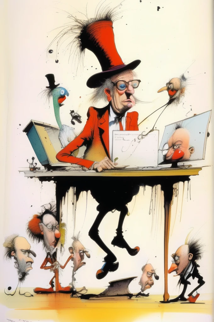 Ralph Steadman Style - Diversity, Include, Digitization by Ralph Steadman