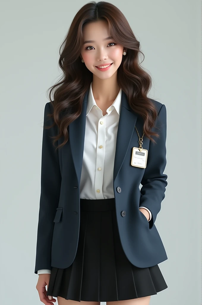 nayeon of twice wearing teacher's uniform