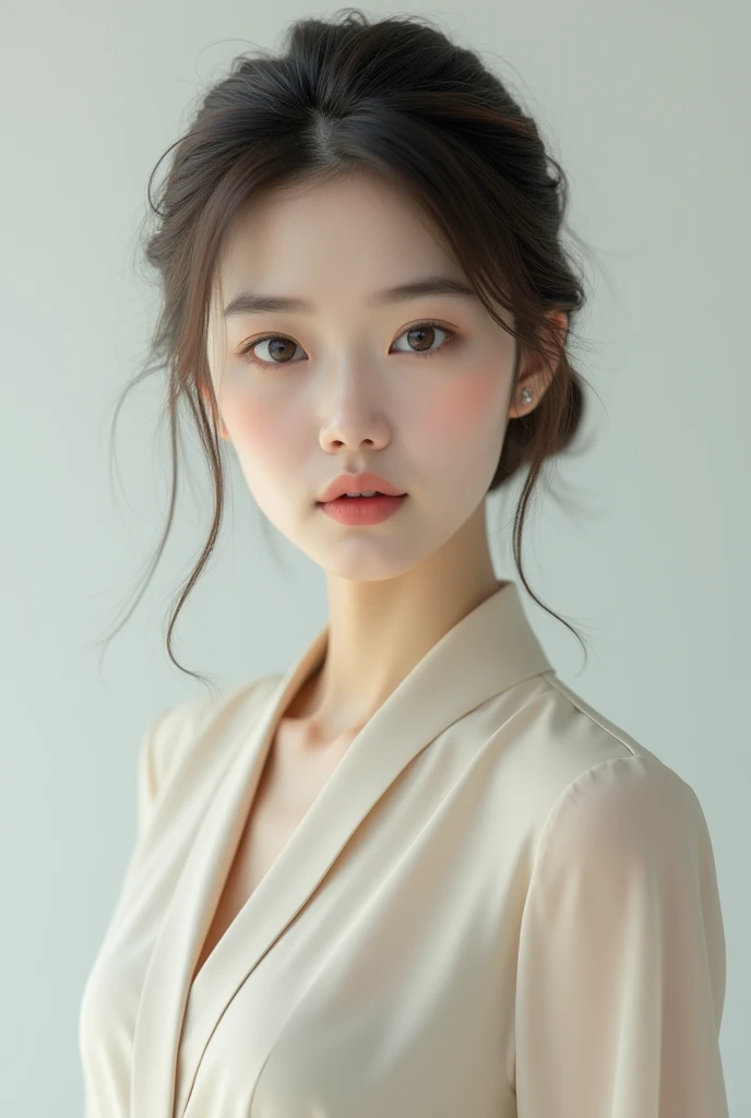 generate an korean girl with a formal wear age 19