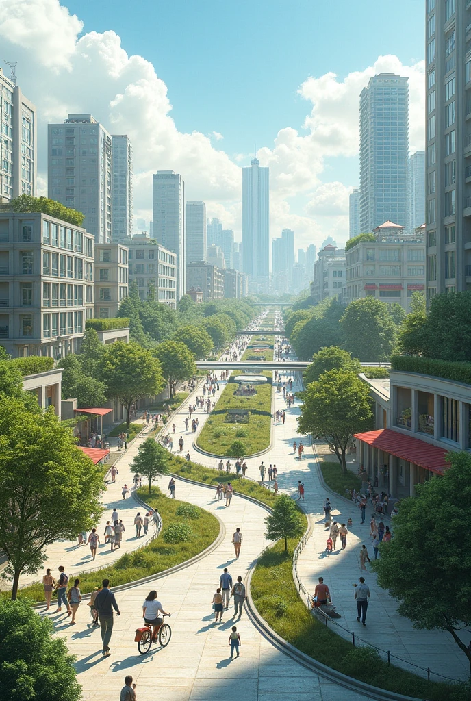 Urban planning for various activities
