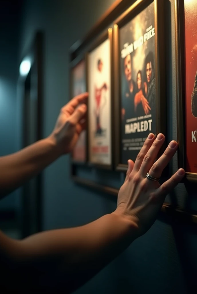 close up of hands、movie posters、A ray of hope、most、mystery、funny