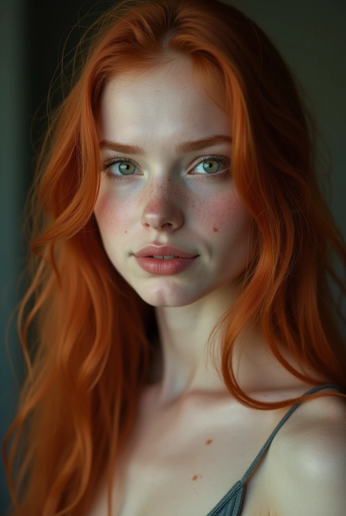 (photorealism:1.2), A redhead girl with long hair. Masterpiece, some small freckles, pale skin, thin lips, runners body, (thin hips, thin waist: 1.25), detailed skin, smile, (full body: 1.1), 24mm, soft cinematic light, RAW photo, intricate, elegant, highly detailed, sharp focus, ((((cinematic look)))), soothing tones, insane details, intricate details, low contrast, soft cinematic light, dim colors, exposure blend,, faded, 16K, ultra high res.photorealistic, UHD, RAW, DSLR,
INFO