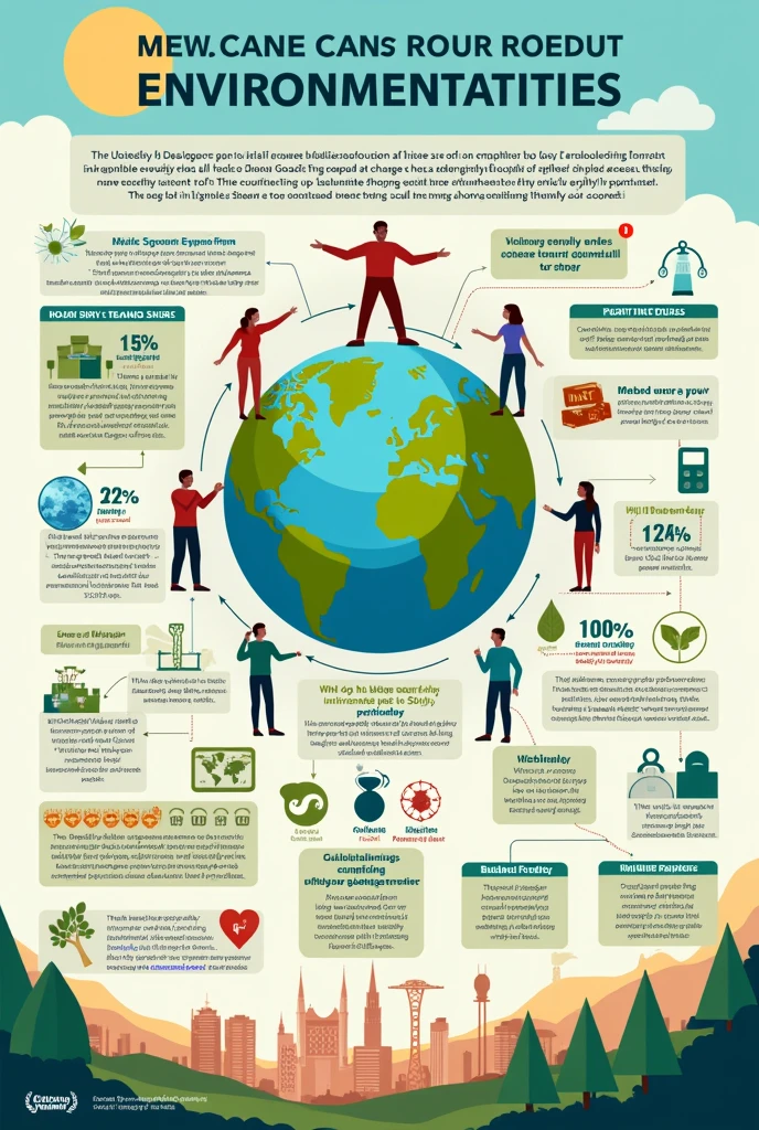 Infografis dengan tema “Catalyzing
Global Change: Small Steps for Environmental Sustainability, Monumental Impact on
Sustainable Development Goals.”