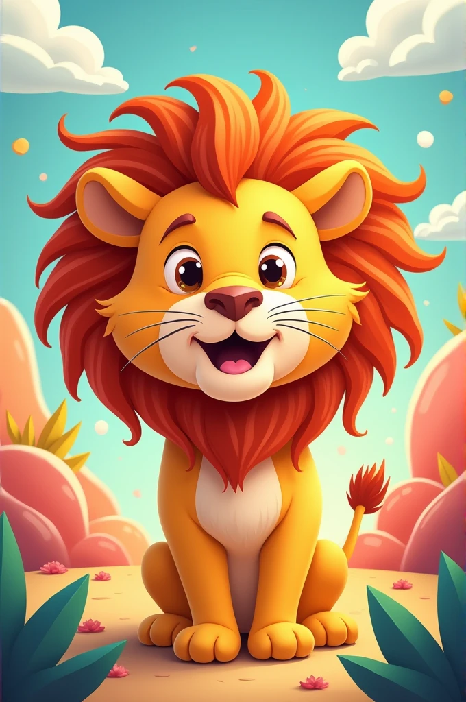 Cartoonic lion picture