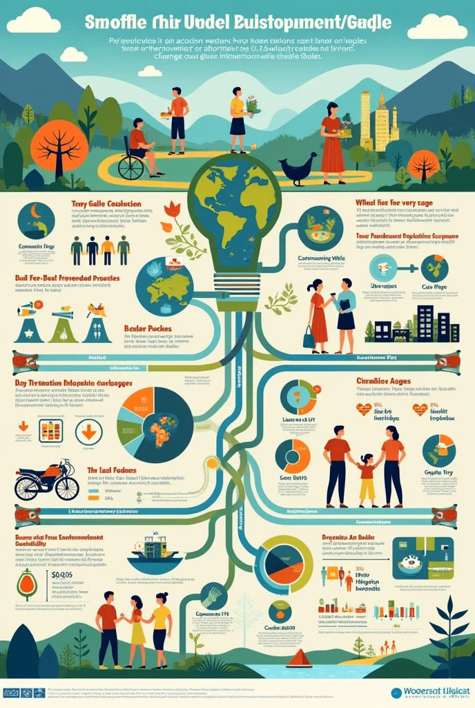 Infografis dengan tema “Catalyzing
Global Change: Small Steps for Environmental Sustainability, Monumental Impact on
Sustainable Development Goals.”
