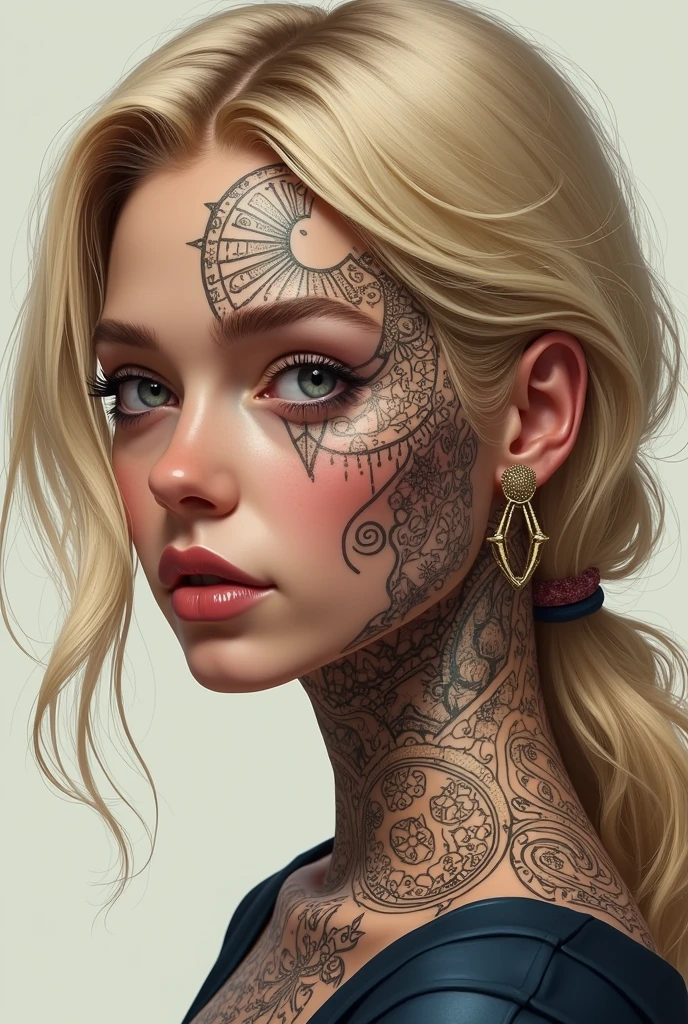 Gwen Stacy with on her face