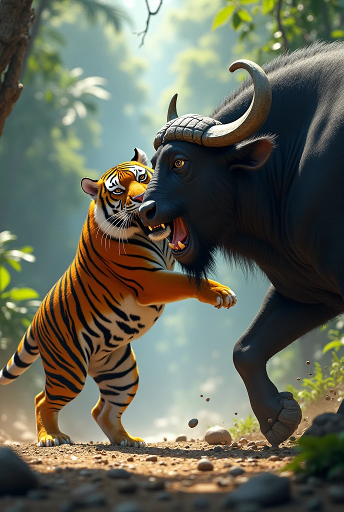 Tiger killed by buffalo