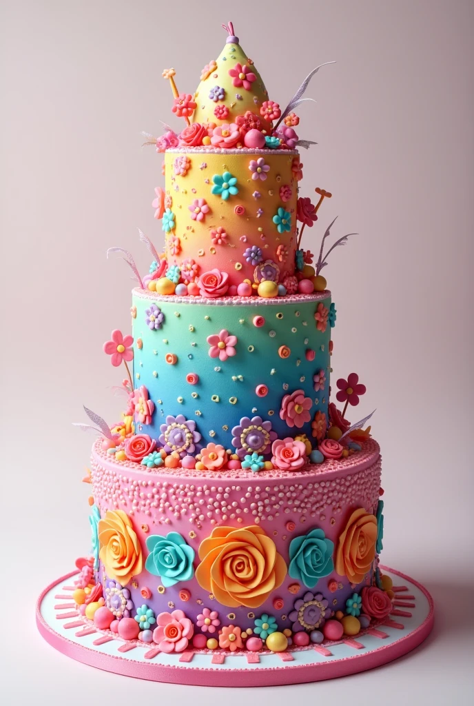 Colourful cake