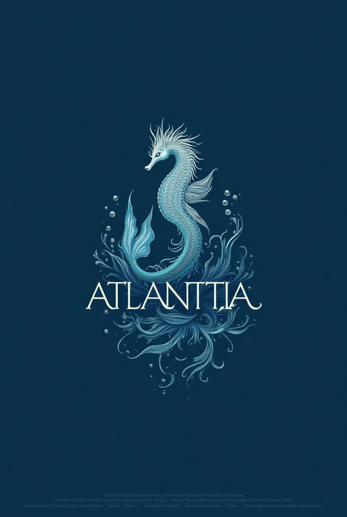 The name Iara decorated with something that refers to mermaids, to the bottom of the sea, and the Atlantic Obs: the small print 