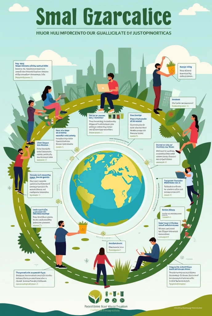 Infografis dengan tema “Catalyzing
Global Change: Small Steps for Environmental Sustainability, Monumental Impact on
Sustainable Development Goals.”