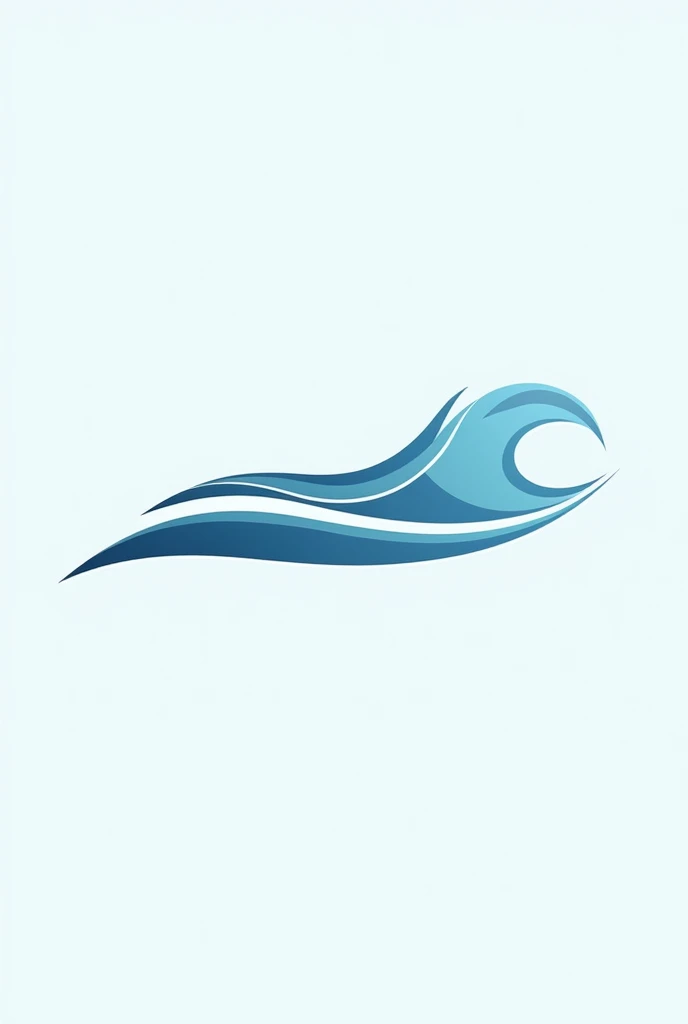 Logo for jewery brand named Atlanteia. Sea themed, blue, simple