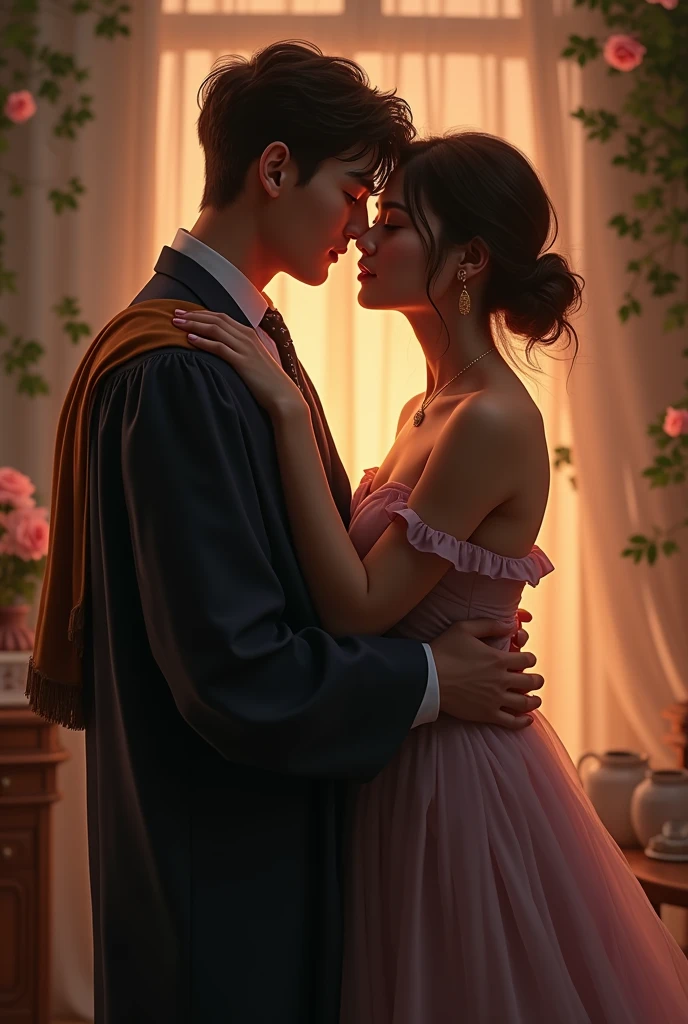 Girl graduates having sex with man  