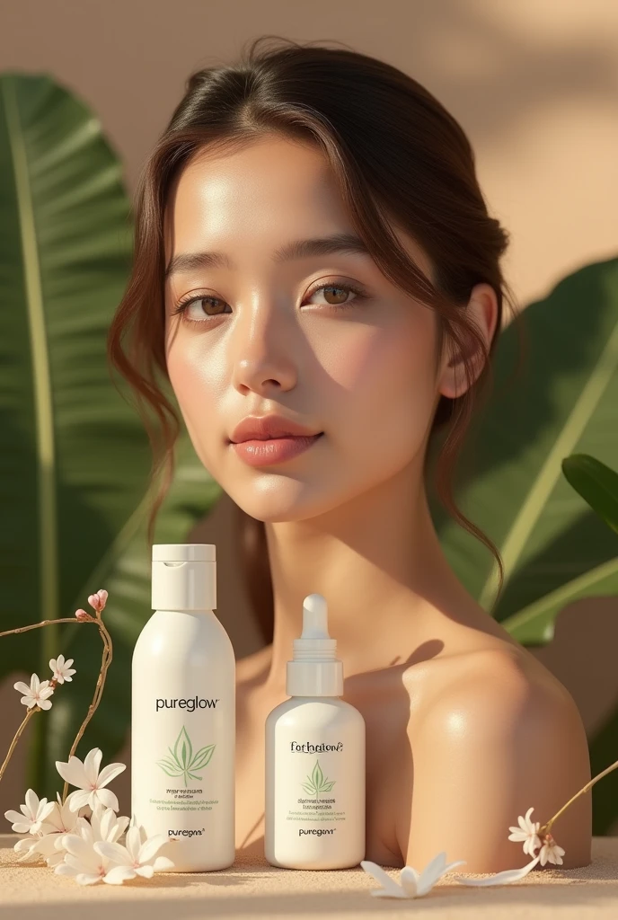 You are working for a new organic skincare brand called "PureGlow." The brand is announcing a 20% discount on all products this weekend. Using the provided images (e.g., product photos) and a short text (e.g., “20% off this weekend!”), create a balanced and visually appealing Instagram post.
Deliverable:
A finished Instagram post in a square format (1080x1080 pixels) that is rea