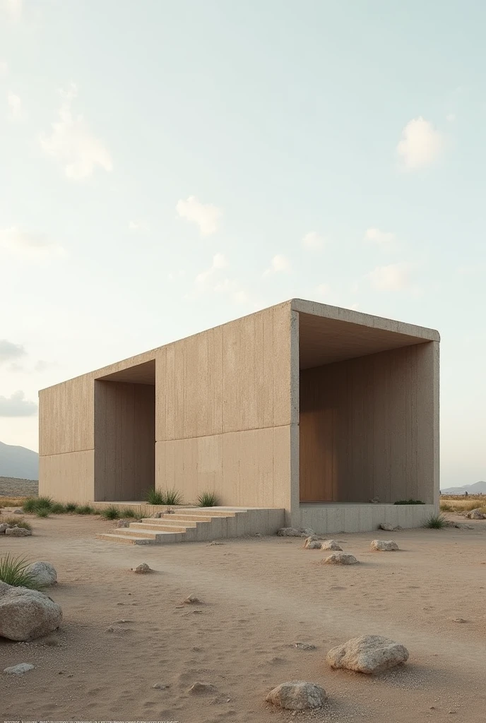 One-story building inspired by the chola hat of Cochabamba with functional spatial organization and straight morphology , with wide stands on its exterior, a serious building