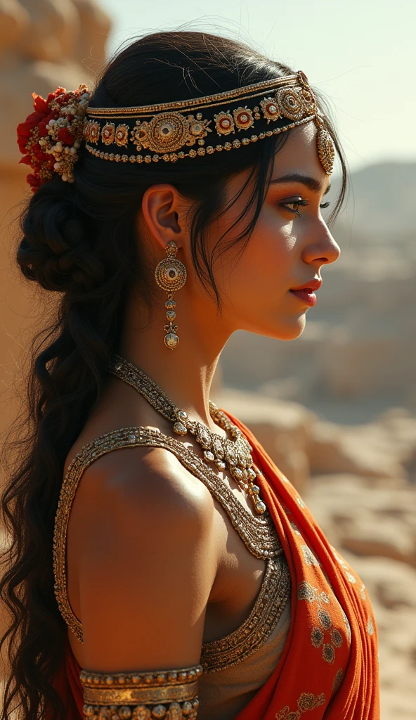 Very beautiful ancient Indus women