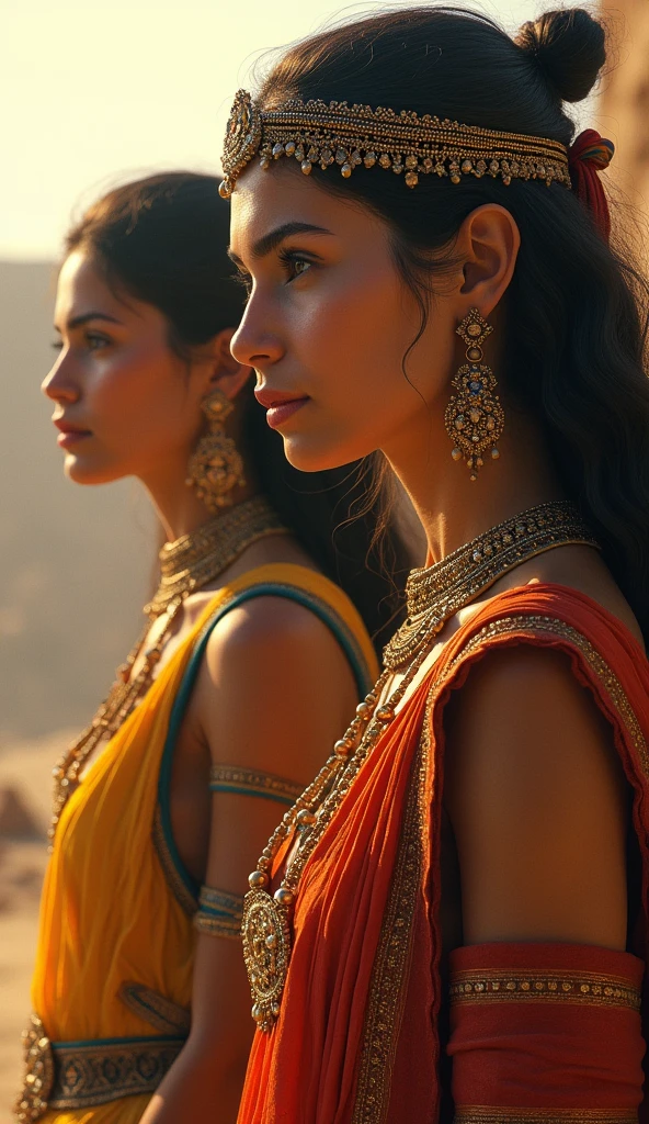 Very beautiful ancient Indus women