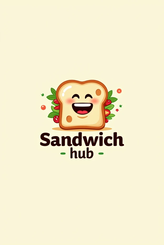 Logo sandwich brand name sandwich hub fresh and clean and sandwich mascot