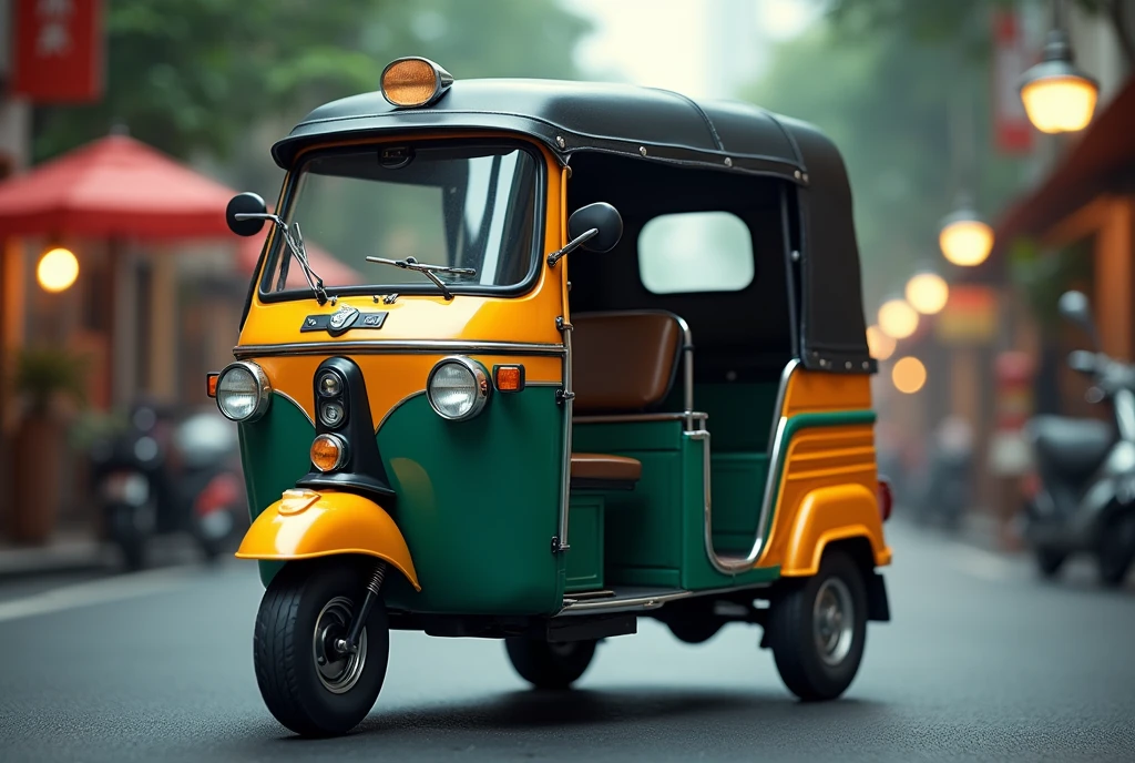 Triumph&#39;s new tuk-tuk、Shallow depth of field、(masterpiece:1.3) (最high quality:1.2) (high quality:1.1)、Cinematic Light, ((Cinema Lighting),(Natural light),(High level of artistry),(artistic),(Indistinguishable quality from the real thing),RAW Photos,Genuine,Genuine,High resolution,RAW Photos,masterpiece, beautiful,　