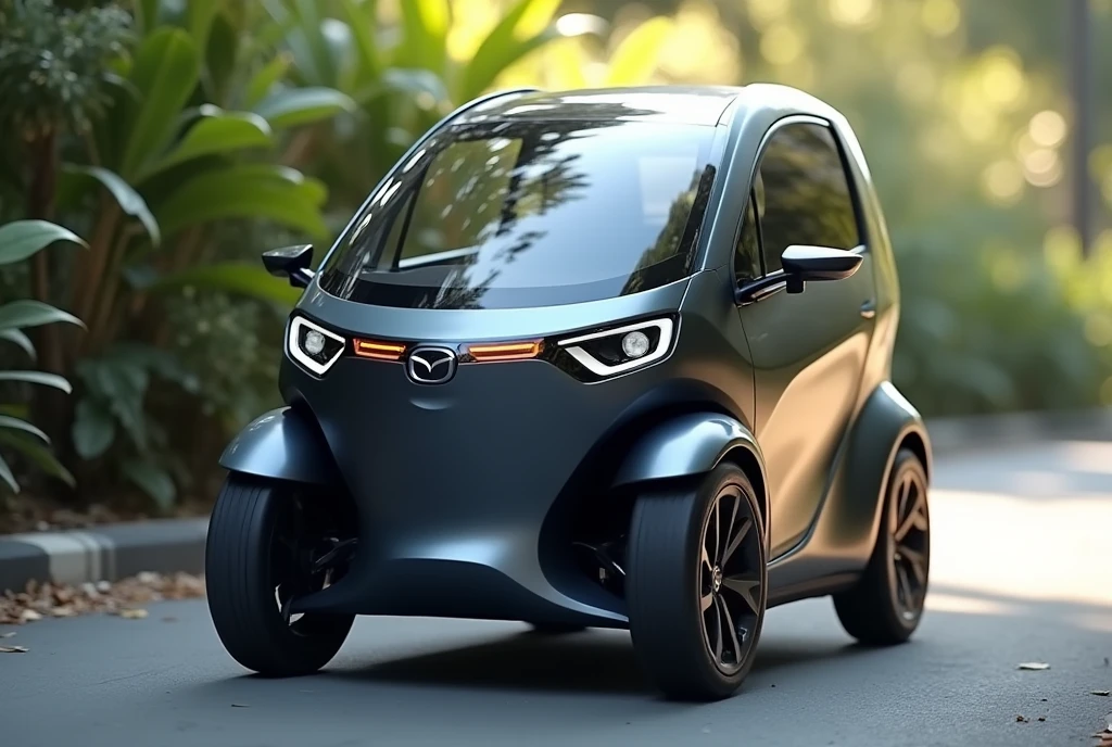 Mazda's new tuk-tuk、Shallow depth of field、(masterpiece:1.3) (最high quality:1.2) (high quality:1.1)、Cinematic Light, ((Cinema Lighting),(Natural light),(High level of artistry),(artistic),(Indistinguishable quality from the real thing),RAW Photos,Genuine,Genuine,High resolution,RAW Photos,masterpiece, beautiful,