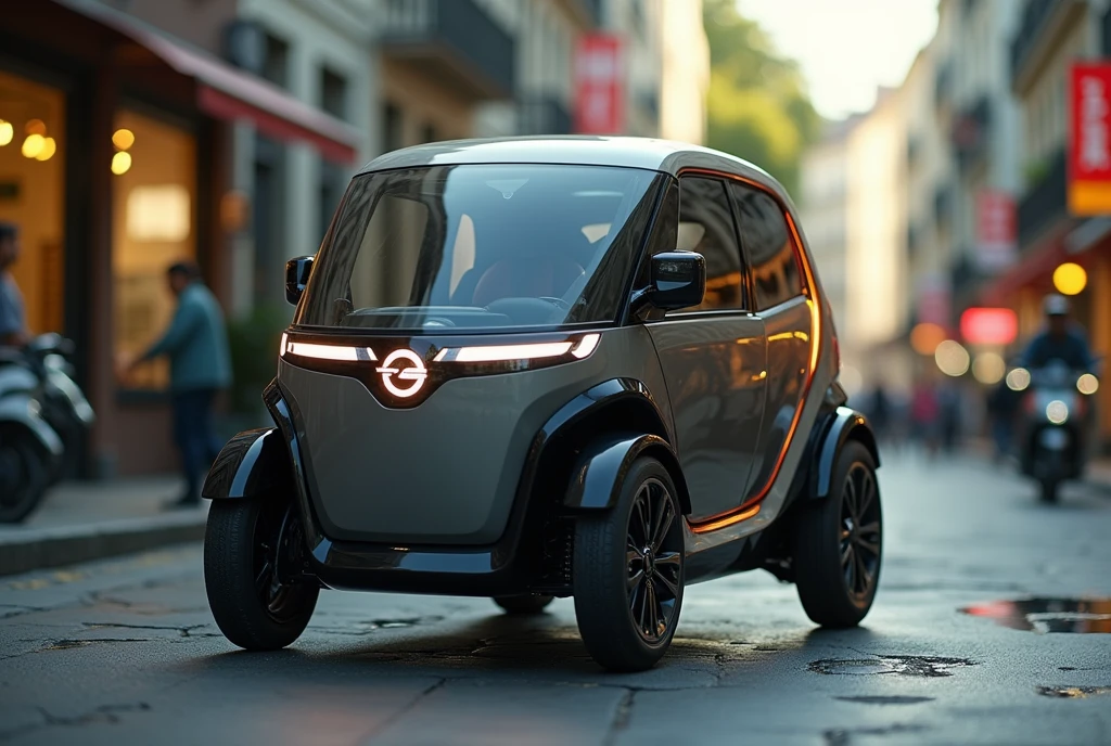 Opel&#39;s new tuk-tuk、Shallow depth of field、(masterpiece:1.3) (最high quality:1.2) (high quality:1.1)、Cinematic Light, ((Cinema Lighting),(Natural light),(High level of artistry),(artistic),(Indistinguishable quality from the real thing),RAW Photos,Genuine,Genuine,High resolution,RAW Photos,masterpiece, beautiful,　