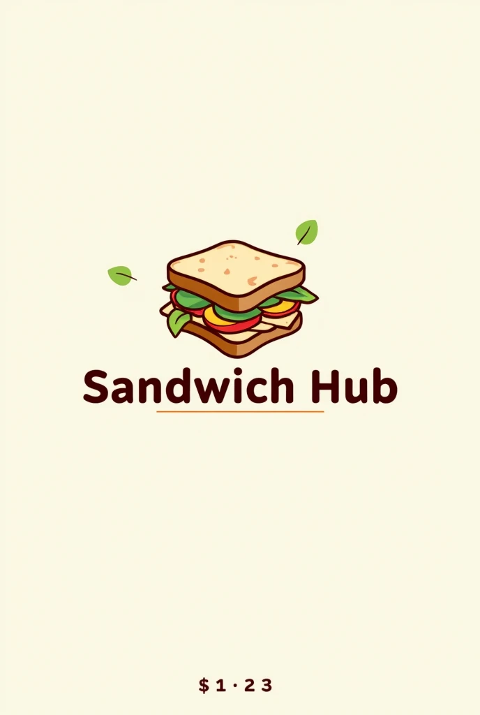 Logo sandwich brand name sandwich hub fresh and clean and sandwich mascot 