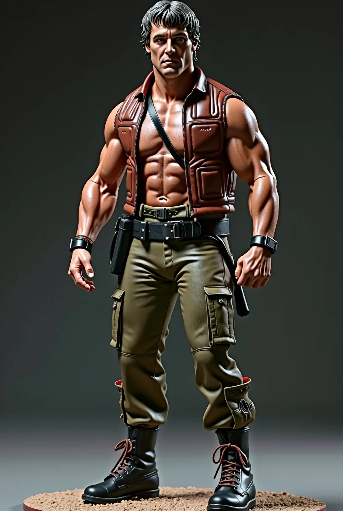 Sylvester Stallone Miniature Action Figure From Over The Top Full Body Realistic As Real