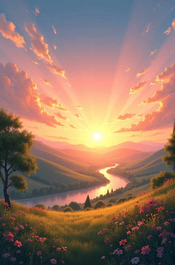 Sunset scenery