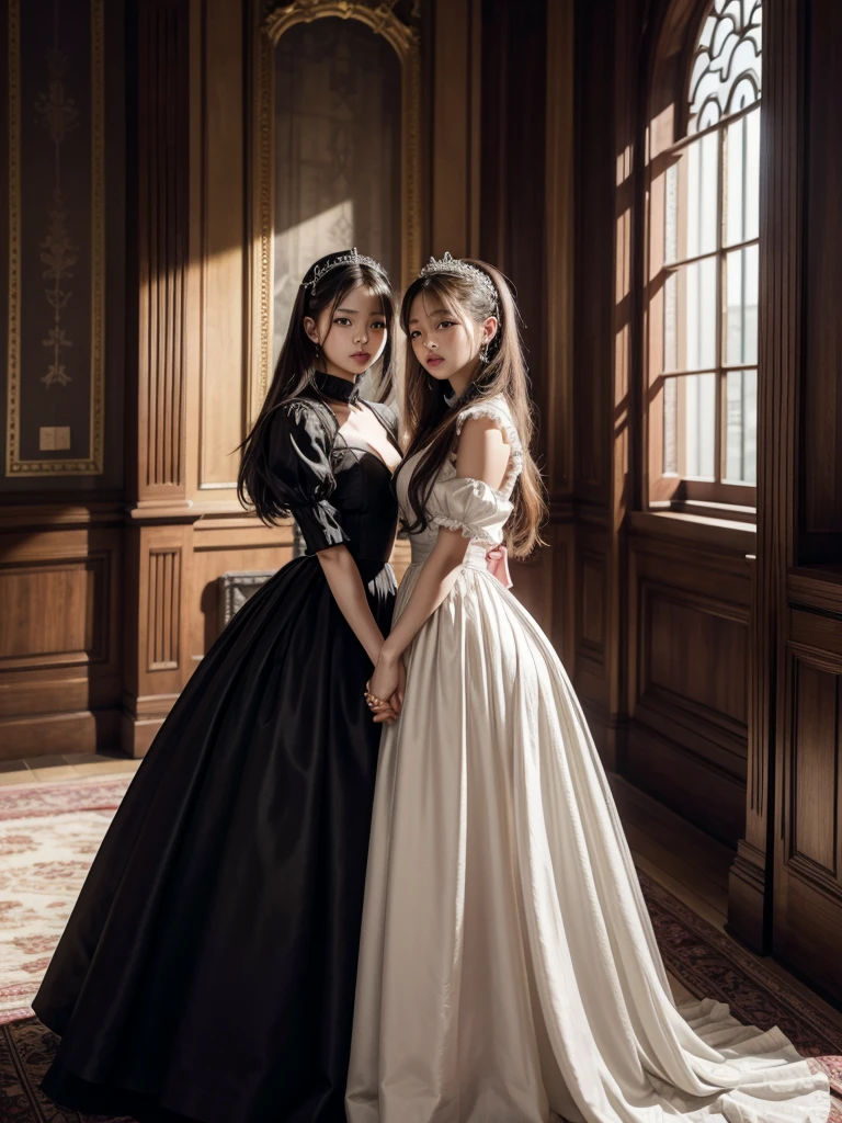 Princess with her maid inside the castle, Jennie Kim, jennie blackpink
