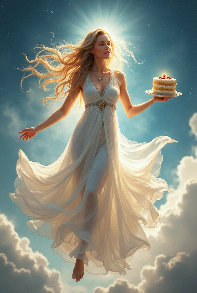 Dancing Goddess with Cake