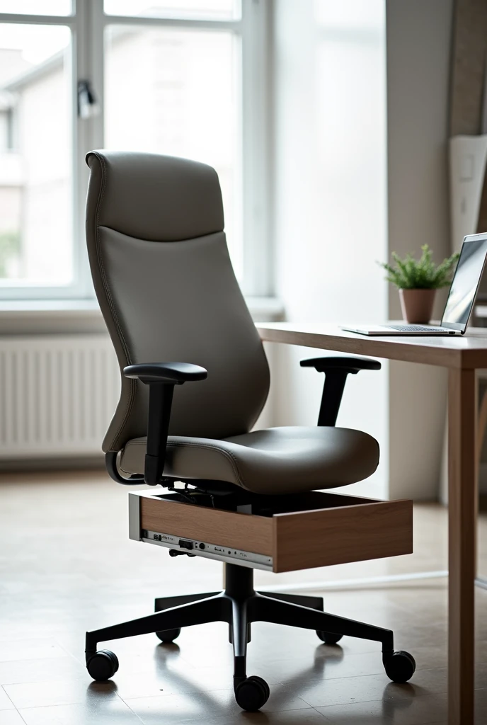 Office Chair with drawer at the bottom