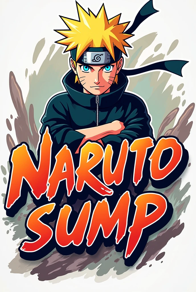 A logo of an anime with 'Naruto ump' written on it