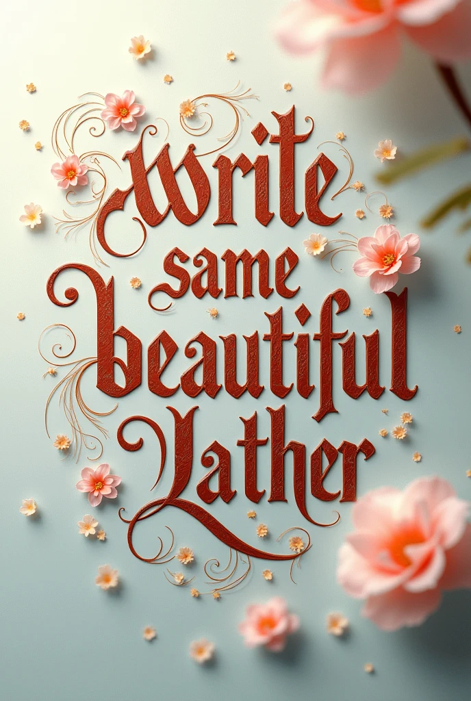 Write with same beautiful latter (865683888) (872500092)