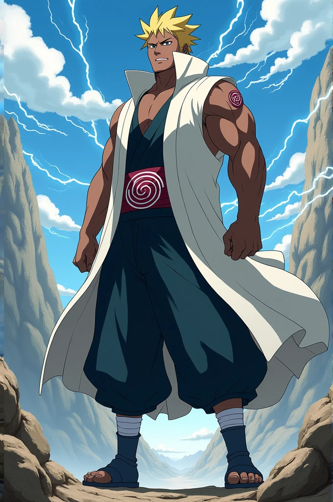 illustrate raikage ay from anime Naruto