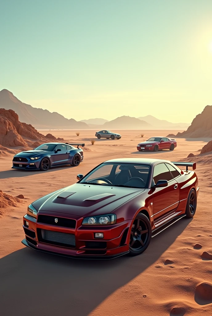 Nisan Skyline in side of the desert