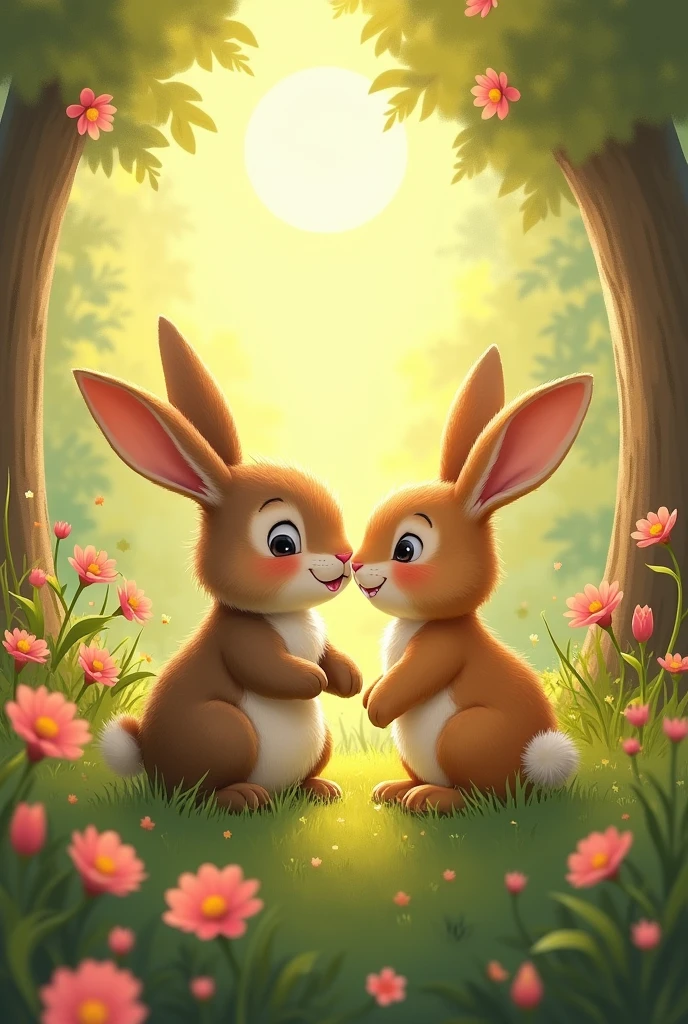 *A happy ending...*

Rosie's parents were proud of her, too. They saw the change in their little rabbit and knew that she had learned a valuable lesson. Rosie continued to explore and play, but now she did so with a newfound sense of responsibility and respect for others. She lived happily ever after, surrounded by friends and flowers, with a heart full of kindness and honesty.

