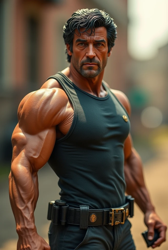 Sylvester Stallone Miniature Full Figure Daylight Movie ,Real full body as reality