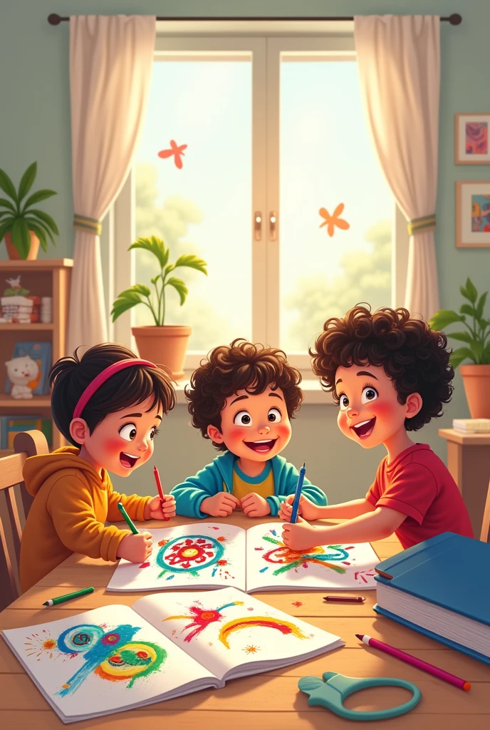 Children drawing,Cartoon