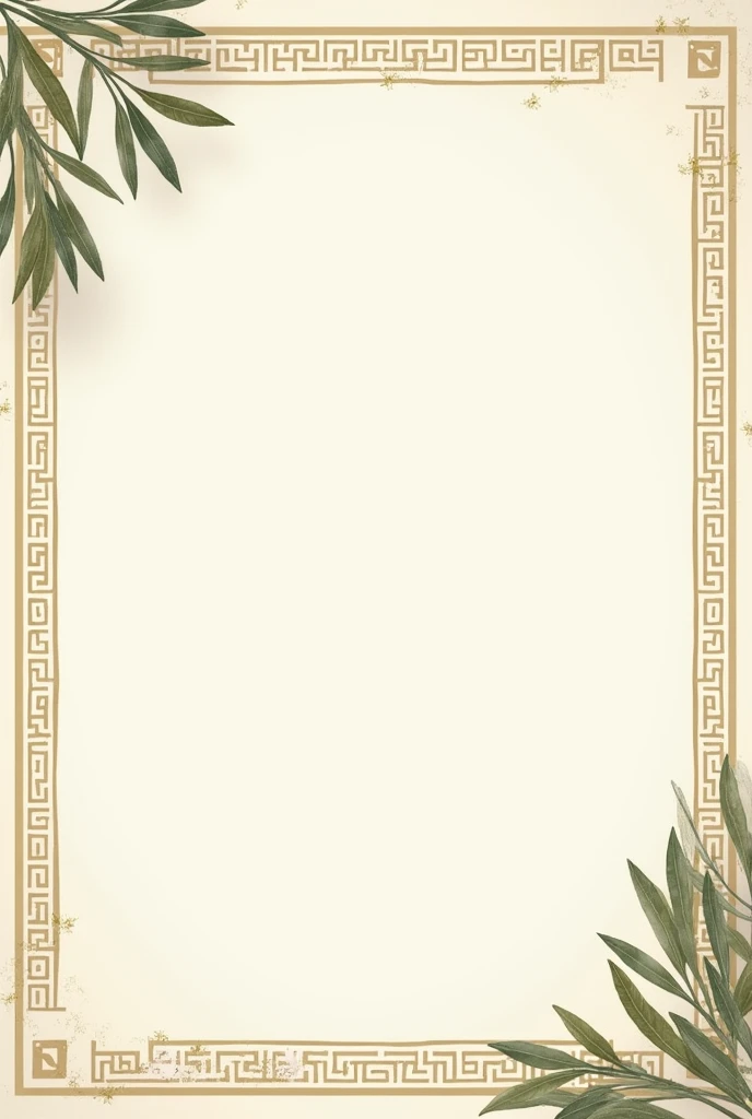 A simple greek themed border design in a bond paper and landscape and a LITTLE aesthetic to fit in in this new generation