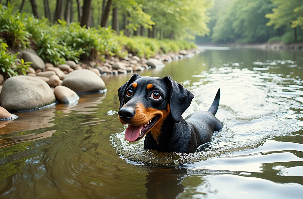 turn the dog into a cartoon character
