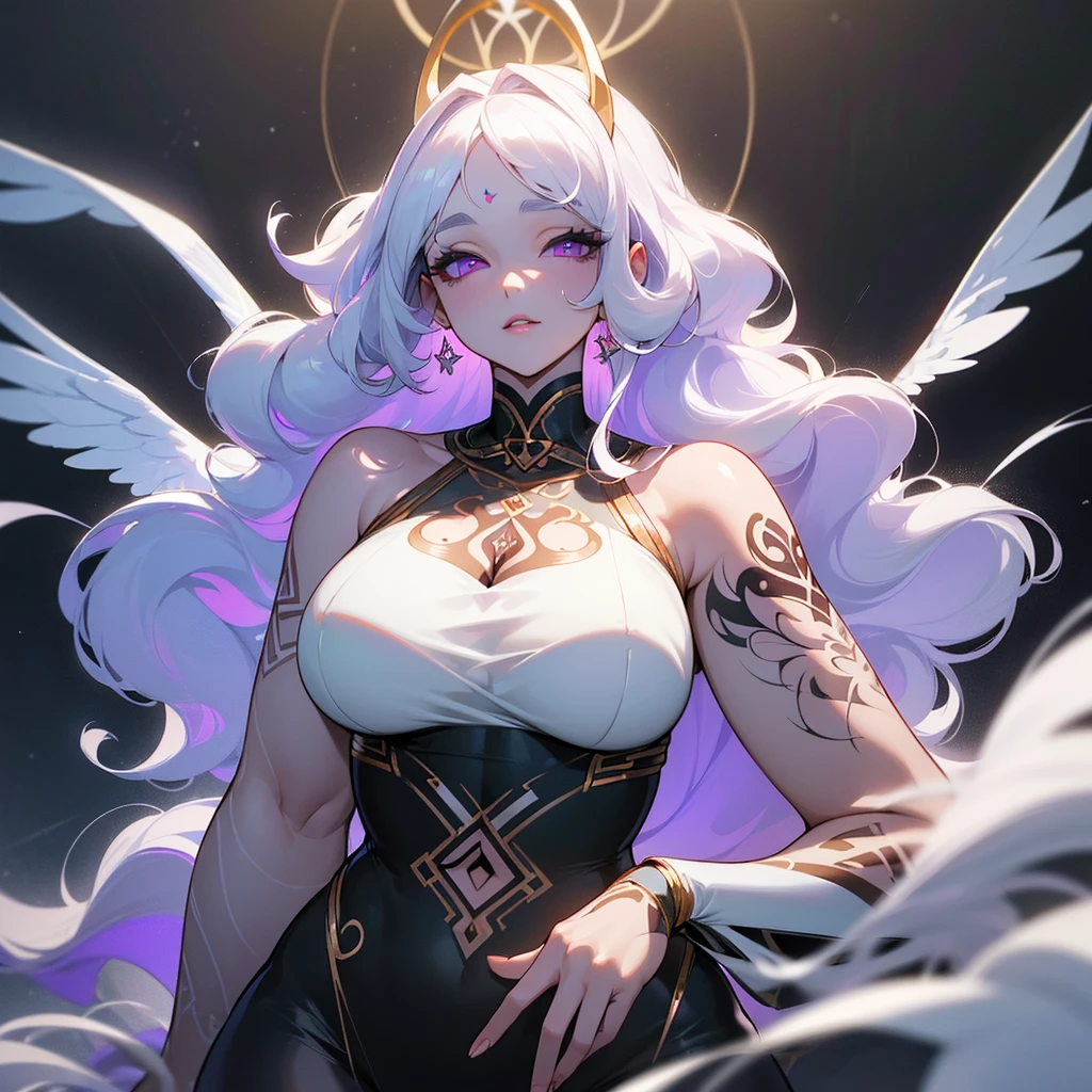 (best quality,ultra-detailed,realistic:1.37),portrait,detailed bird-like wings,detailed bird-like legs,long white hair,beautiful purple eyes,detailed lips,mysterious atmosphere,dark clothing, braid a hair, roupa ladino, manto cobrindo ela, sexy, sex, fucking, naked, sex with a man, fodendo, transando