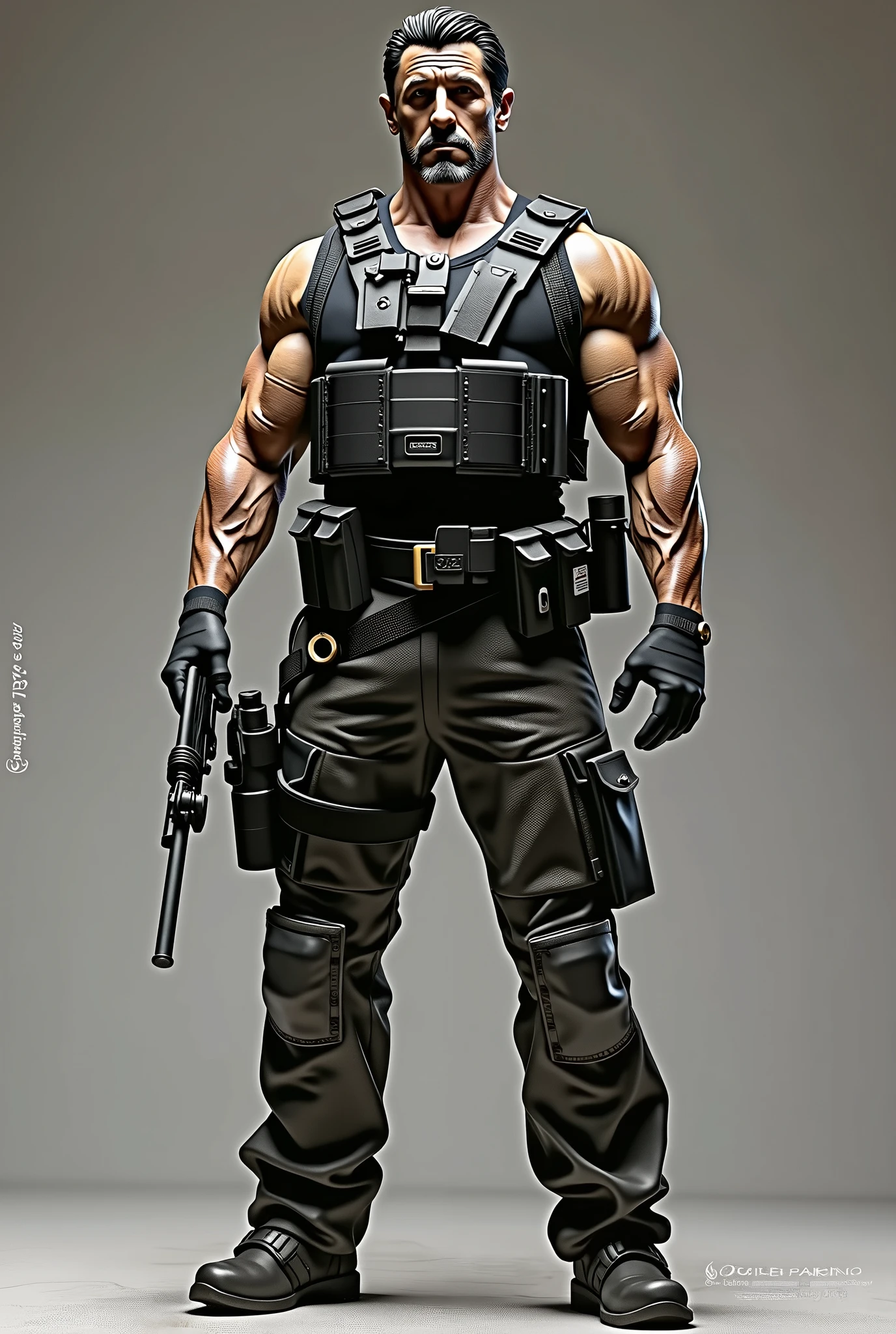 Sylvester Stallone Miniature Full Figure From The Expendables Movie ,Real full body as reality