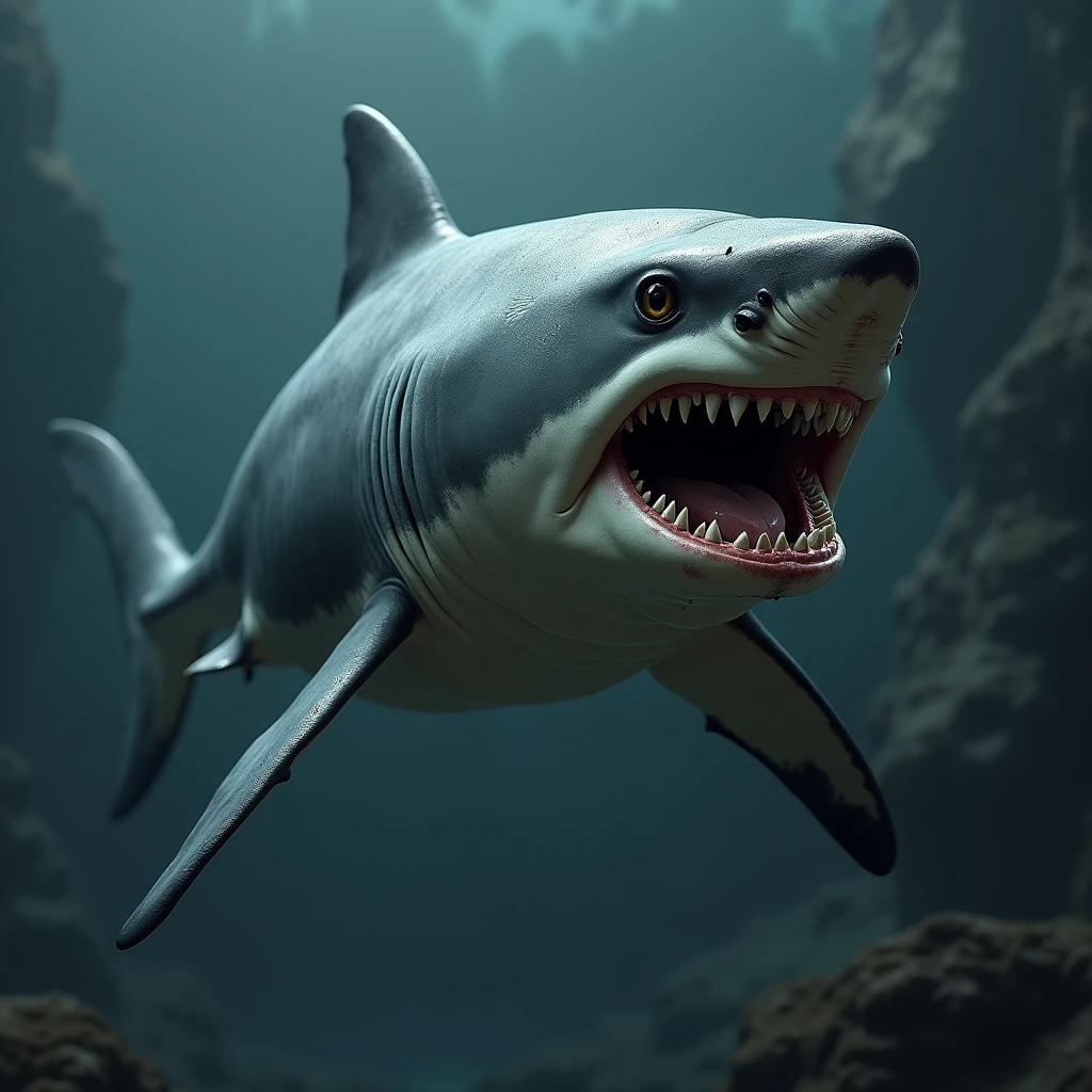 Shark agresive