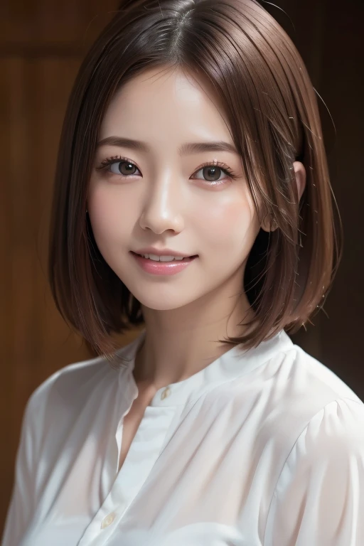 High-quality, ultra-realistic portraits。Her skin is pure and translucent white.、It has a natural shでe。Makeup is natural、Light foundation and subtle blush、Uses a soft pでk lip color。The lighting is soft and natural.、Accentuatでg facial features、Do not emphasize shadows。The background is simple and has a blurred gradient.、Focus on the face。