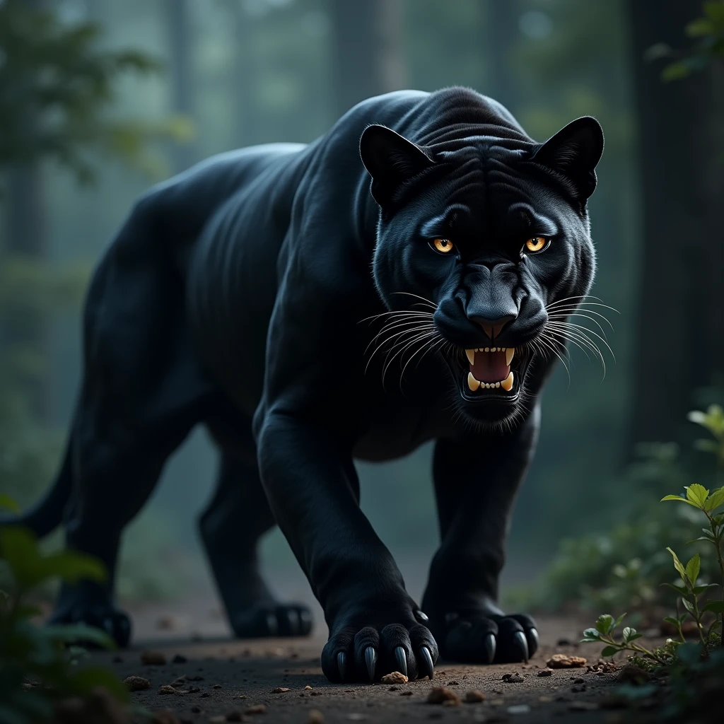 Black panther agresive