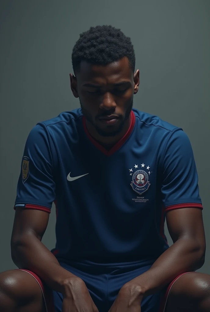 kylian mbappe sad after losing world cup emotional in a france shirt